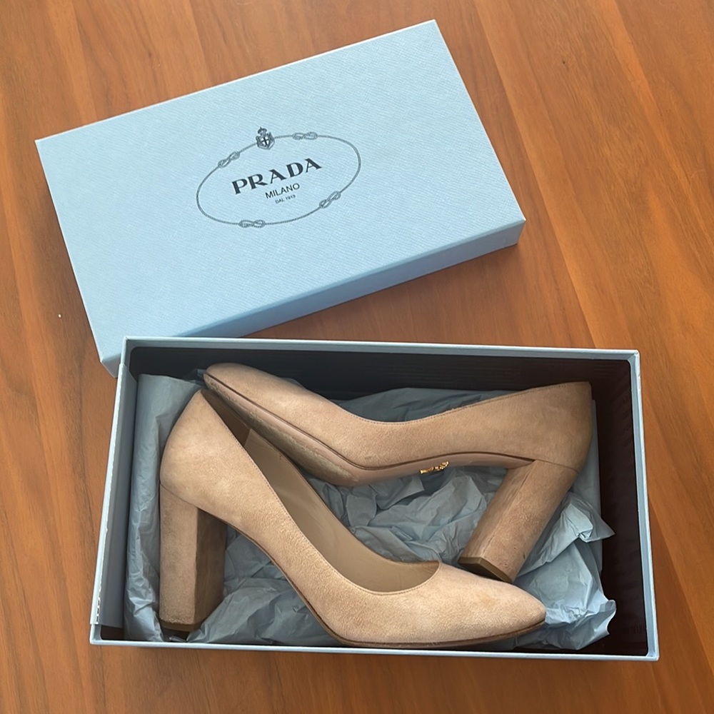 Suede Prada Pumps